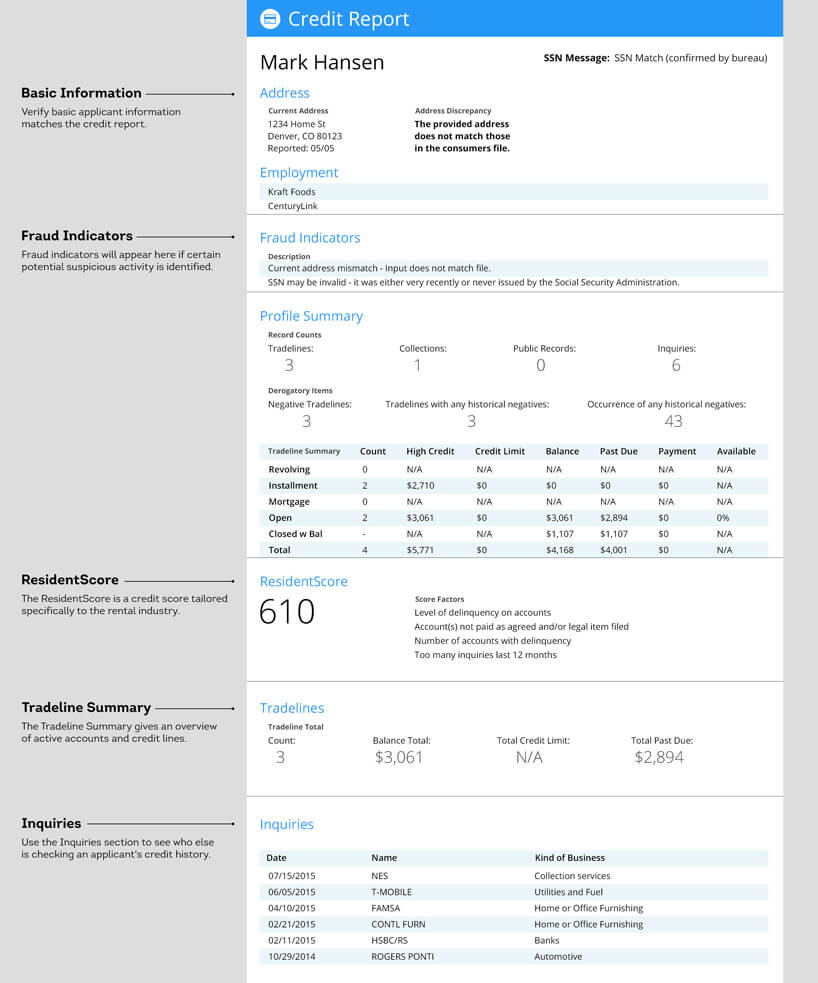 How to Read a Credit Report for Landlord Tenant Screening - MikeLembeck.com