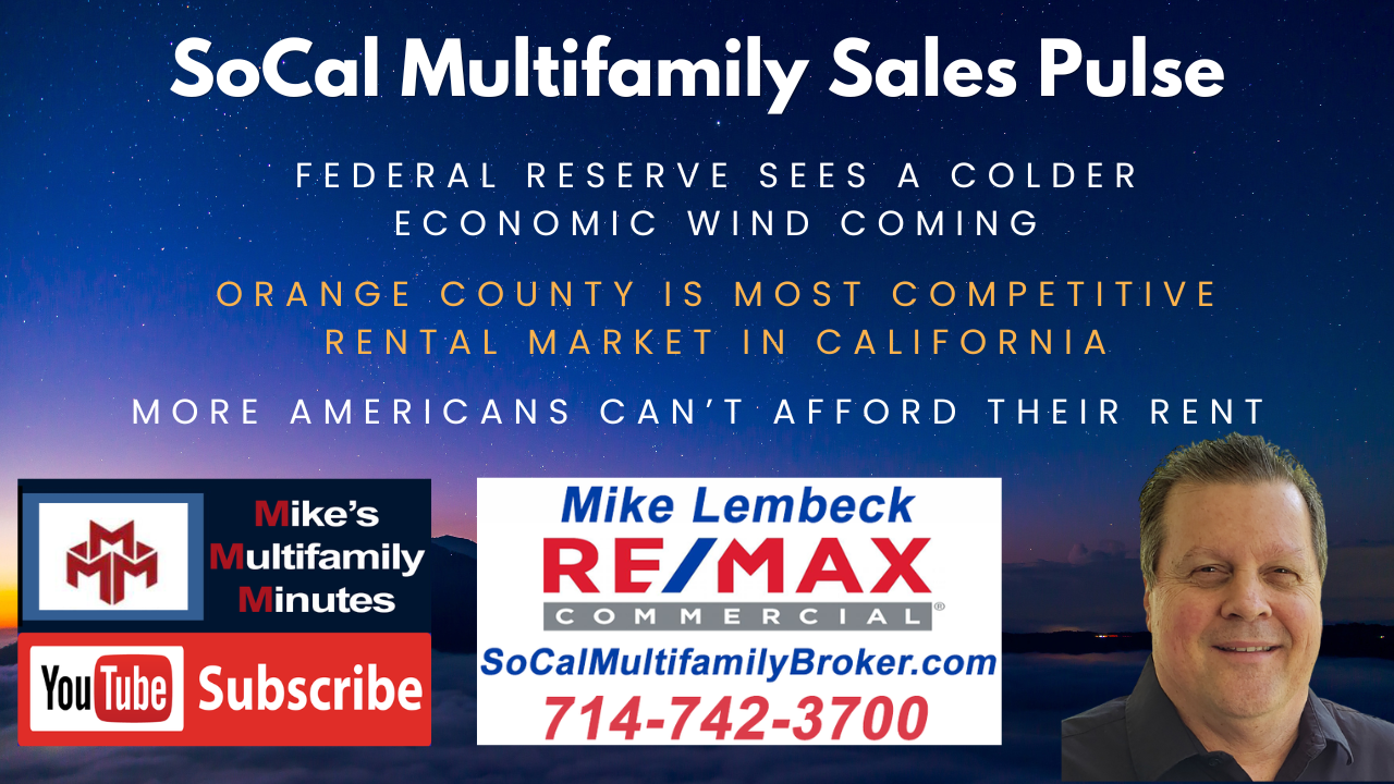 SoCal Multifamily Sales Pulse - March 26, 2023 - April 1, 2023 - MikeLembeck.com