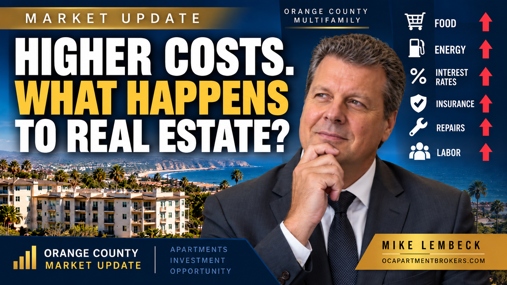  Higher Costs, Higher Rates: What Happens to Real Estate Next? | OC Multifamily Update - MikeLembeck.com